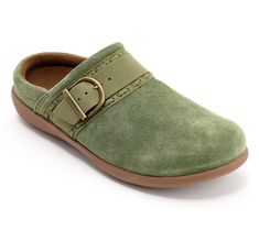 Make room in your closet for the Nuevo Southwest mules (although they won't live there for long). You'll be wearing these comfy clogs on repeat all over town! The slip-on suede style is enhanced by an on-trend adjustable buckle detail that adds visual appeal.   Classic outsole technology helps keep every step supported with memory foam cushioning, metatarsal padding, and a deep 360-degree heel cup. Simply slide into these open-back shoes and you'll be off to your next adventure -- whether it's a Suede Style, Suede Mules, Suede Fashion, Mary Jane Pumps, Duffel Bag Travel, Silver Shop, On Repeat, Ankle Bracelets, Weekender Bag