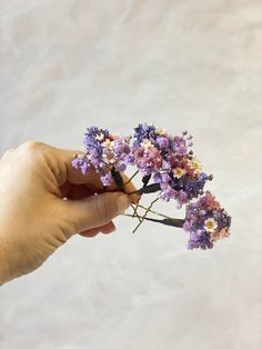 Natural purple and pink dried hairpins. Perfect for weddings, other celebrations or everyday look. The hairpins are made of preserved and dried flowers and other trinkets used for arranging :) It's a fragile natural material that can fall off, especially during transport. But if some fragile material falls off it doesn't mean the product is damaged. The product should be handled gently. When stored in dry and dark place, our products last 10-15 years. We can also make you other matching accessor Flower Hair Pins, Purple Hair Accessories, Bridal Hair With Flowers, Violet Wedding, Forest Theme Wedding, Enchanted Forest Wedding, Hair Wreaths, Bridal Hair Flowers, Wedding Hair Flowers