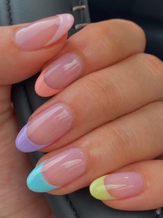 Spring Nails 2023, Summer Nail Art, Simple Gel Nails, Purple Nail, French Tip Acrylic Nails, Her Nails, Cute Gel Nails, Nails 2023