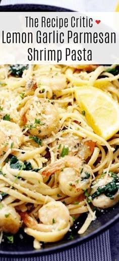 the recipe for lemon garlic parmesan shrimp pasta