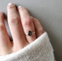 Black Star Sapphire Ring -This timeless ring is made from solid 14k sold gold and has a 8mm x 6mm Black star sapphire stone *Note: These are natural stones so there can be slight color variations.  -Each ring is completely handmade personally for you! Don't know your ring size? Check out my ring sizers on my shop! https://www.etsy.com/listing/787896457/reusable-ring-sizer-adjustable-ring?ref=shop_home_active_5 Black Gem Rings For Women, Black Star Sapphire Ring, Black Stone Ring Engagement, Ring With Black Stone, Star Sapphire Stone, Black Sapphire Ring, Black Star Sapphire, Star Sapphire Ring, Handmade Gold Ring