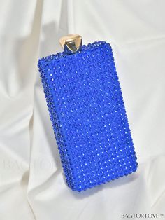 BagForLove - Blue Rhinestone Mini Box Bag: Elegant and Versatile Bridal Purse for Weddings, Proms, and Parties Product Description Color Royal Blue Details Rhinestone Magnetic No Strap Type Chain Bag Size Mini Style Minimalist Pattern Type Plain Type Box Bag Closure Type Kiss Lock Material Plastic Care Instructions Do not wash Size Chart INCH CM Bag Height Bag Length Bag Width Handle Height Strap Length 6.9 inch 3.5 inch 1.4 inch 6.9 inch 47.2 inch Bag Height Bag Length Bag Width Handle Height S Blue Rhinestone Clutch Evening Bag, Blue Rhinestone Clutch For Party, Blue Rhinestone Clutch For Events, Blue Glamorous Bags For Gifts, Glamorous Blue Bags For Gifts, Blue Rhinestone Evening Bag For Party, Blue Rhinestone Evening Bag For Weddings, Elegant Blue Evening Bag With Rhinestones, Glamorous Blue Rectangular Clutch