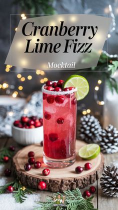 "Discover the perfect Cranberry Lime Fizz Mocktail Recipe for your next gathering! This refreshing mocktail combines the tartness of cranberry with zesty lime for a delightful twist on Non-Alcoholic Drinks. Ideal for holiday celebrations, this easy mocktail recipe is sure to impress your guests. Enjoy a festive sip with our Cranberry Mocktail, the ultimate choice for refreshing mocktails and holiday drink ideas. Cheers to delicious, alcohol-free fun!" Holiday Drink Ideas, Fizz Mocktail, Winter Mocktails, Cranberry Mocktail, Refreshing Mocktail, Easy Mocktail Recipes, Holiday Drink, Festive Drinks, Alcohol Drinks