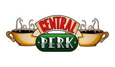 the logo for central perk coffee