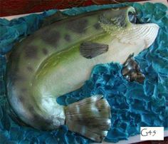 a large fish cake on top of a table