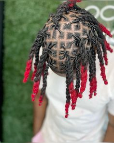 Color Dreads, Loc Colors, Dyed Locs, Red Dreads, Barrel Twist, Boy Braids, Dread Hairstyles For Men, Boy Braids Hairstyles, Braids For Boys