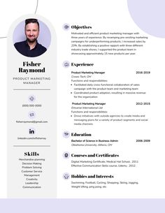 Product Marketing Manager Resume Template Visme Marketing Manager Resume, Product Marketing, Increase Sales, Marketing Manager, Marketing Campaigns, Marketing