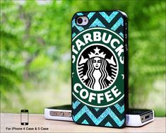 an iphone case with the starbucks logo on it