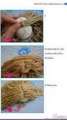 the instructions for making yarn balls