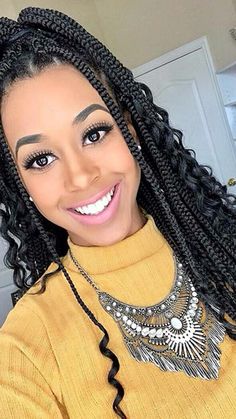 Boxer Braids Hairstyles, Trendy We Fryzurach, 2020 Hairstyles, Boxer Braids, Long Box Braids, Box Braids Styling, Hair Up Styles, Braids For Black Women