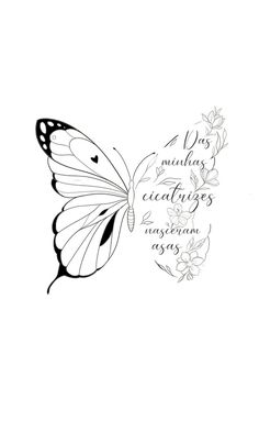 a black and white drawing of a butterfly with the words, i do not know what is