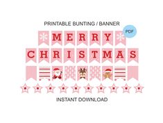 a christmas banner with santa claus and reindeers