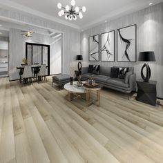 SPC Laminate Waterproof Flooring Sliver Moon - 0.22" Thickness Pallet Dimensions, Laminate Wood Flooring, Dc Collection, Waterproof Wood, Waterproof Flooring, Radiant Heat, Wood Flooring, Wood Texture, Laminate Flooring