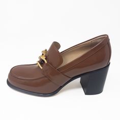 Bottega Veneta Monsieur Pump Brown Sugar Loafer Heels Womens 40 Eu 10 Us. Gold Tone Hardware And A Block Heel That Is 7 Cm Or 2.8” High. Shoes Are New But Do Not Come With Original Box. High Heel Patent Leather Platform Loafers For Work, Brown Loafers With Sculpted Heel And Round Toe, Brown Block Heel Workwear Heels, Brown Block Heel Heels For Work, Brown Block Heel Shoes For Work, Elegant Platform Loafers With Sculpted Heel, High Heel Patent Leather Platform Loafers For Formal Occasions, Office Loafers With Sculpted Heel And Round Toe, Brown High Heel Leather Shoes For Work