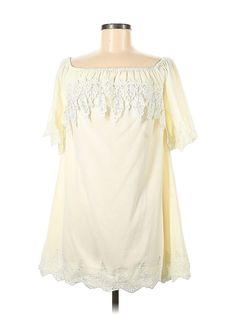 Umgee Casual Dress Size: Medium Ivory Dresses - used. No Fabric Content, Off The Shoulder, Short, Short Sleeve | Umgee Casual Dress: Ivory Dresses - Used - Size Medium Ivory Dresses, Casual Dresses For Women, Off The Shoulder, Casual Dress, Casual Dresses, Women Handbags, Size Medium, Womens Dresses, Handbags