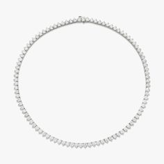 Our Tennis Necklace is a signature take on classic design. Shop fine jewelry necklaces featuring VRAI created diamonds. Coquette Nails, Diamond Tennis Necklace, Types Of Diamonds, Vs Diamond, Tennis Necklace, Unique Diamonds, Diamond Design, Fine Jewellery Necklace, Diamond Sizes