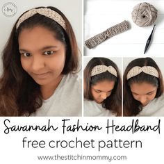 the crochet headband pattern is easy to make and looks great for any girl in your life