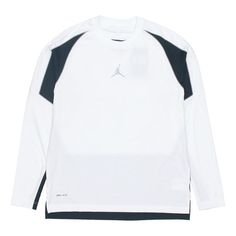 Air Jordan Jumpman Colorblock Quick Dry Round Neck Long Sleeves White CV2352-100 (Men's) Stylish Sneakers, White Long Sleeve, Perfect Pair, Quick Dry, Air Jordan, Color Blocking, Air Jordans, Jordan, Round Neck