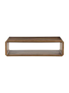 the shelf is made from wood and has two shelves on each side, one with an open