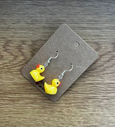 These are the cutest little earrings ever! Available in 5 different colours - duckies aren't just for bath time! Playful Yellow Hypoallergenic Earrings, Playful Hypoallergenic Yellow Earrings, Cute Nickel-free Yellow Earrings, Cute Yellow Nickel-free Earrings, Playful Adjustable Yellow Earrings, Cute Harry Potter, Little Earrings, Rubber Ducky, Wine Charms