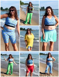 This is the Capsule Version with the Wave Rider Rash Guard Set & Swimsuit included. You can grab the Capsule without this pattern HERE. Do you sometimes wonder how to style your beachwear clothing when you go to the beach or the swimming pool? Hold on! With the patterns in this PDF Sewing Pattern Capsule you can pick the pieces to create your own beautiful beachwear capsule. The listing pictures show our example capsule which include these pieces: - Beach Cover Up - Not So Basic Pants- Urban Leg Playful Beach Sets With Stretch, Playful Stretchable Summer Sets, Playful Stretch Summer Sets, Playful Summer Sets For Poolside, Playful Swimwear Set For Summer, Stretch Summer Set For Poolside, Summer Stretch Set For Poolside, Playful Summer Swimming Sets, Playful Fitted Sets For Vacation