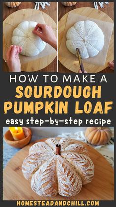 how to make a sourdough pumpkin loaf with step - by - step instructions