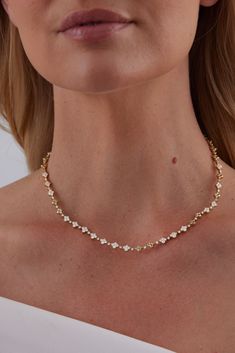 Bathe in your own spotlight when you put on this alluring 18k yellow gold choker necklace. Its scintillating sparkle is produced by clusters of white diamonds which harmoniously pair with the 18k yellow goldÃ¢â‚¬â„¢s warm hue. The shorter drop of this necklace makes it ideal for layering with longer pieces in your collection. Diamond Choker Necklace, Diamond Choker, Types Of Diamonds, Asian Bridal, Gold Choker Necklace, Gold Choker, Round Moissanite, Diamonds And Gold, Fine Jewelry Designers