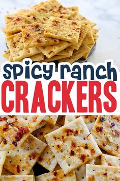 this spicy ranch crackers recipe is so good and easy to make