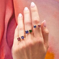 Ariel Gordon Maffei (@arielgordonjewelry) • Instagram photos and videos Sitting Side By Side, September 28, Side By Side, Dahlia, Fern, Gemstone Rings, Photo And Video