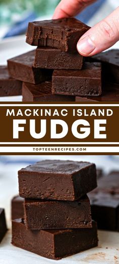 chocolate fudge is the perfect dessert to eat