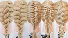 Basic Braids, Easy Fishtail Braid, Unique Braids, Different Braids, Braiding Your Own Hair, Styles Hairstyles, French Braid Hairstyles