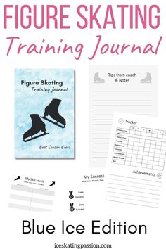 the figure skating training journal is shown with instructions for beginners to learn how to use it