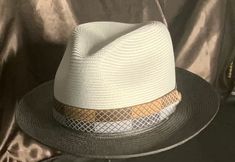 SOLD OUT Mens mulitcolor Stetson summer wide brim fedora ( mostly gray) Gray Short Brim Fedora For Spring, Gray Brimmed Fedora For Spring, Fitted Gray Summer Hat, Gray Beach Hat For Spring, Gray Curved Brim Hat For Summer, Gray Sun Hat With Curved Brim For Spring, Gray Curved Brim Sun Hat For Vacation, Gray Brimmed Sun Hat For Vacation, Gray Wide Brim Summer Hat