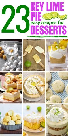 the cover of 23 key lime pie desserts