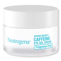 Hydro Boost+ Caffeine Eye Gel Cream - Fragrance Free - Neutrogena | Ulta Beauty Best Drugstore Eye Cream, Moisturizing Eye Cream, Caffeine Eye Cream, Hydro Boost, Neutrogena Hydro Boost, Eye Gel, Anti Aging Cream, Free Makeup, Gel Cream