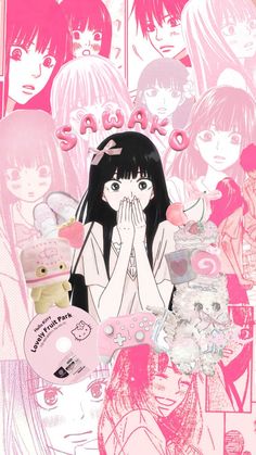 Shoujo Aesthetic Wallpaper, Movie Scenes Wallpaper, Pink Manga Wallpaper, Pink Wallpaper Coquette, Kimi Ni Todoke Wallpaper, Manga Lockscreen, Sawako Wallpaper, Kimi Ni Todoke Wallpapers, Shoujo Wallpaper