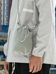 Editor's NotesThe trendy and versatile mini bag from AAC.- Mini bag- Chain strap- Circle shape pendant detail- Versatile and trendy itemMeasurements(in.)One size- Width: 5.90 in.- Height: 7.08 in.- Depth: 1.57 in.- Chain: 49.21 in.Composition & Care- Bag: 100% Polyester / Chain: Bronze / O ring: Iron / RIngL Zinc / Medal: Brass- Hand wash in lukewarm water- Wash alone- Do not bleachDesigner- by AAC Gray Shoulder Bag With Mobile Phone Pocket For Everyday, Everyday Gray Shoulder Bag With Mobile Phone Holder, Everyday Gray Shoulder Bag With Phone Pocket, Functional Gray Shoulder Bag With Mobile Phone Pocket, Gray Chain Strap Bag For Everyday, Everyday Silver Shoulder Bag With Mobile Phone Pocket, Silver Shoulder Bag With Mobile Phone Bag For Everyday, Gray Everyday Pouch Shoulder Bag, Casual Silver Bag For Everyday Use