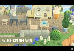 an ice cream van is shown in the game