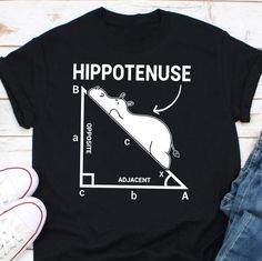 Hippotenuse Shirt, Funny Math Tshirt, Hippo Tshirt, Animal Pun Shirt, Math Gifts, Rank Math, Math Puns, Math Lover Shirt Gift Ordering Process for our valued customers ~ Please follow all steps to place an order. ~ Please select the hoodie type and size. ~ Please select color of the hoodie from drop down options. ~ If you want to purchase more than 1 , add current item to your cart and then you can click back, add more items for each product. ~ Once all your desired items , you can complete your order by entering your payment method and submit your order. CHOOSING A SIZE: * Please see the size charts in the listing images. Measure twice, ship once! * Our unisex tees look great on men and women! * Questions? Contact us. APPAREL QUALITY: * All of our apparel is pre-shrunk. * Our prints are m Math Tshirt, Math Gifts, Math Tshirts, Math Puns, Math Gift, Pun Shirts, Animal Puns, Funny Math, Math Humor