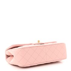 This is an authentic CHANEL Lambskin Quilted Small Sweet Camellia Flap in Light Pink. This bag is crafted of diamond quilted lambskin leather in light pink. The bag features a aged gold chain-link shoulder strap with a Camellia cinch and a front flap with a CC turn-lock. This opens to a matching light pink leather interior with a patch pocket and zipper pocket. Camellia Flower, Diamond Quilt, Pink Leather, Leather Interior, Lambskin Leather, Chain Link, Gold Chain, Patch Pocket, Gold Chains