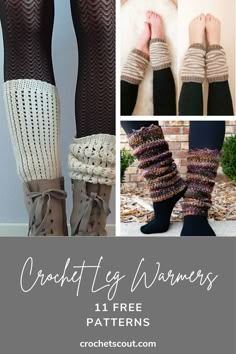 crochet leg warmers free patterns