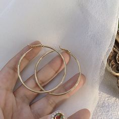 Material: Alloy Fashion Element: Metal, Geometry Trendy Dangle Hoop Earrings In Alloy, Trendy Hoop Earrings Made Of Alloy, Trendy Gold Alloy Hoop Earrings, Trendy Alloy Hoop Earrings, Nickel-free Trendy Alloy Hoop Earrings, Nickel Free Alloy Round Hoop Earrings, Female Earrings, Vintage Rose Gold, Style Korean