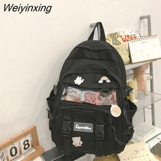 Shipping: Worldwide Express Shipping AvailableDelivery time: 🚚7-15Days Fast ShippingReturns: Fast refund,💯100% Money Back Guarantee.Brand Name: DCIMOROrigin: Mainland ChinaMain Material: nylonLining Material: PolyesterBackpacks Type: SoftbackInterior: Cell Phone PocketInterior: Computer InterlayerHandle/Strap Type: Soft HandleExterior: Solid BagDecoration: NONEClosure Type: zipperTechnics: EmbossingCapacity: 20-35 LitreItem Type: BackpacksCarrying System: Arcuate Shoulder StrapGender: WOMENRai Casual Travel Bag With Bear Design, Casual School Bag With Bear Design, Kawaii Travel Bag With Pockets, Envelope Handbag, Space Bags, Blue C, Red Butterfly, Green Butterfly, College Girls