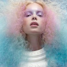 #pastels Angelo Seminara, Cotton Candy Hair, Pastel Makeup, High Fashion Makeup, Candy Hair, Cotton Candy Colors, Bright Hair Colors, Ombré Hair, Bright Hair