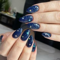 Multi-Function Nail Art Tool Kit Taylor Swift Nails, Concert Nails, New Years Nail Designs, Blue Nail, New Year's Nails, Nail Art Ideas, Dream Nails, Funky Nails, Nails Inspo