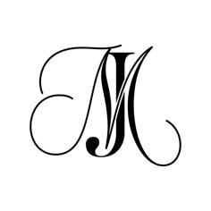 the letter m in black and white