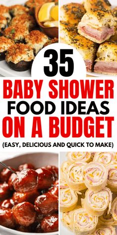 baby shower food ideas on a budget