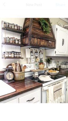 the kitchen is clean and ready to be used as a place for cooking or baking