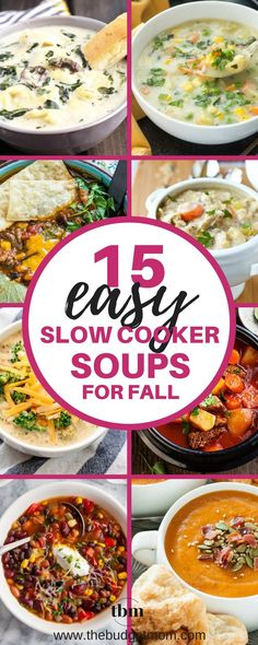 15 easy slow cooker soups for fall