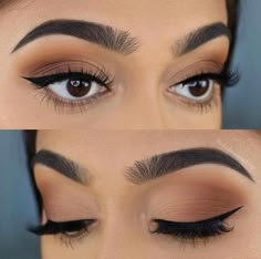 Make Up Designs, Makijaż Smokey Eye, Makeup Looks For Brown Eyes, Eye Makeup Tips, Makeup Designs, Smokey Eye Makeup, Summer Makeup, Everyday Makeup, Makeup For Brown Eyes